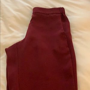 Burgundy JCrew Pants